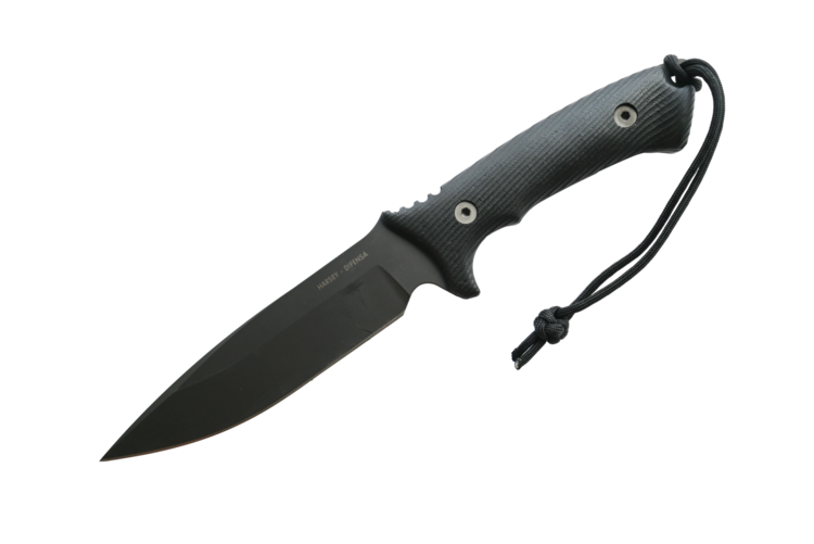 Spartan Blades Spartan Blades Harsey Difensa w/ Kydex Sheath BLK/BLK (SB19BKBKKYBK)