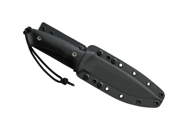 Spartan Blades Spartan Blades Harsey Difensa w/ Kydex Sheath BLK/BLK (SB19BKBKKYBK)