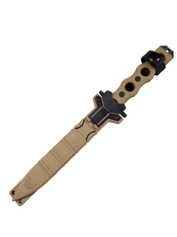 Benchmade Benchmade SOCP Fixed Blade Black Blade Ranger Green Handle (185BK-1)