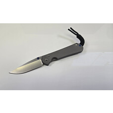 Chris Reeve Knives Chris Reeve Small Sebenza 31 Plain Drop Point Glass Blasted Handle (S31-1644)