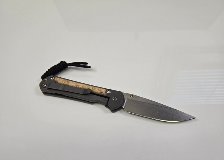 Chris Reeve Knives Chris Reeve Small Sebenza 31 Inlay Box Elder Drop Point (S31-1108)