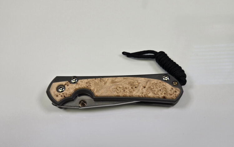 Chris Reeve Knives Chris Reeve Small Sebenza 31 Inlay Box Elder Drop Point (S31-1108)