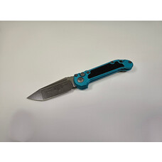 Microtech Microtech LUDT Gen Ⅲ Apoc. Blade Turquoise Handle W/ Traction Tape Inserts (1136-10APTQ)