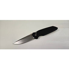 Pro-Tech Pro-Tech TR-3 Integrity Thumbstud Manual Black Handle Stonewash Blade (INT101)
