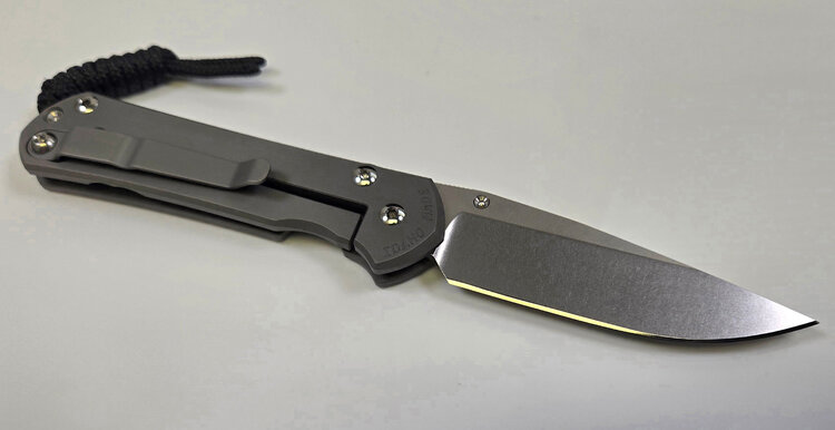 Chris Reeve Knives Chris Reeve Small Sebenza 31 Glass Blasted Forever Flag Stonewash Drop Point Magnacut (S31-1690)