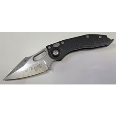 Microtech Microtech Stitch Standard Stonewash Black Aluminum Handles (169-10)