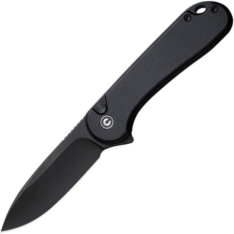 Civivi Civivi Elementum II Button Lock Black Blade G10 Black Handle (CIVC18062P1)
