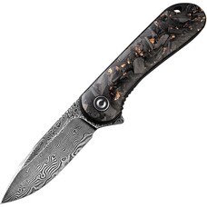 Civivi Civivi Elementum Linerlock Damascus Blade Copper Shred Resin Handle (CIVC907CDS3)