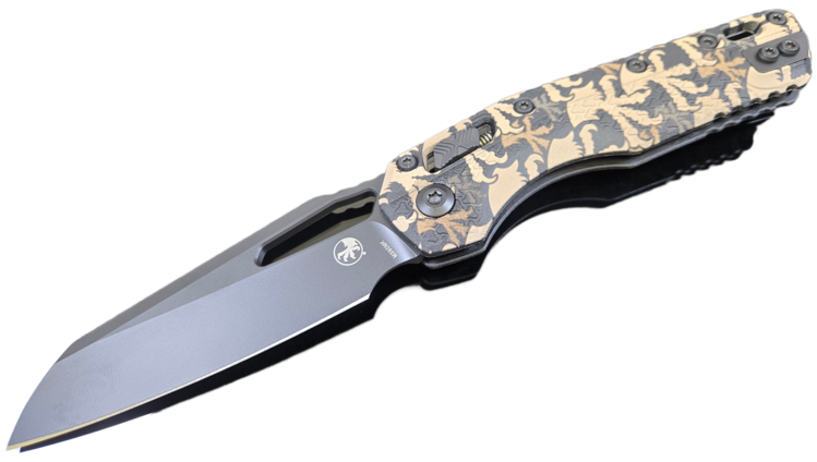 Microtech Microtech MSI Single Edge Black Blade Polymer Claw Burst Camo (210T-1PMCWC-Z4)