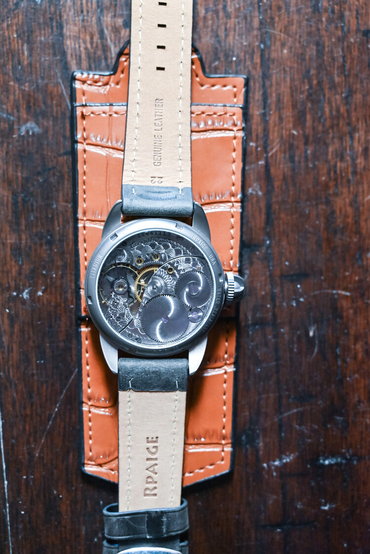 Richard Paige Richard Paige Watch 478 WRocket, Titanium 15 Jewel Elgin fro 1904, antique Military style dial 2 tone