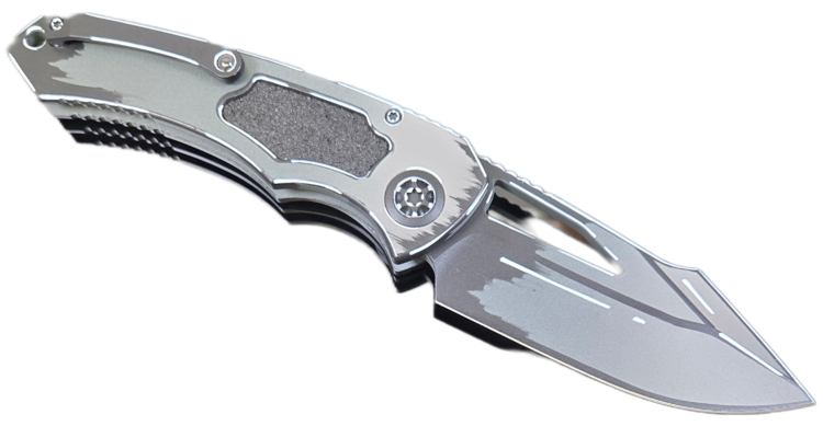 Heretic Heretic Knives Pariah Manual Cel Shade Stealth Gray W/Tritium Button