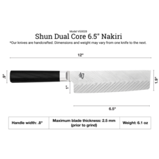 Shun Cutlery Shun Cutlery Dual Core Nakiri 6.5"