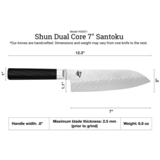 Shun Cutlery Shun Cutlery Dual Core Santoku 7"