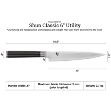 Shun Cutlery Shun Cutlery Classic Utility 6"
