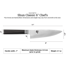 Shun Cutlery Shun Cutlery Classic Chef's 6"