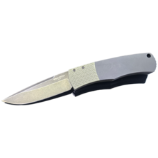 Pro-Tech Pro-Tech Mike "Whiskers" BR-1 Magic Black Handle Textured Green Bolster Black Wash DLC Blade