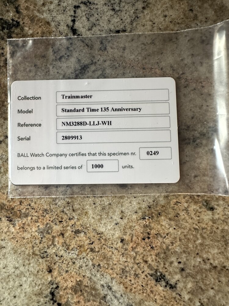 Ball Ball Trainmaster 135th Anniversary Watch249