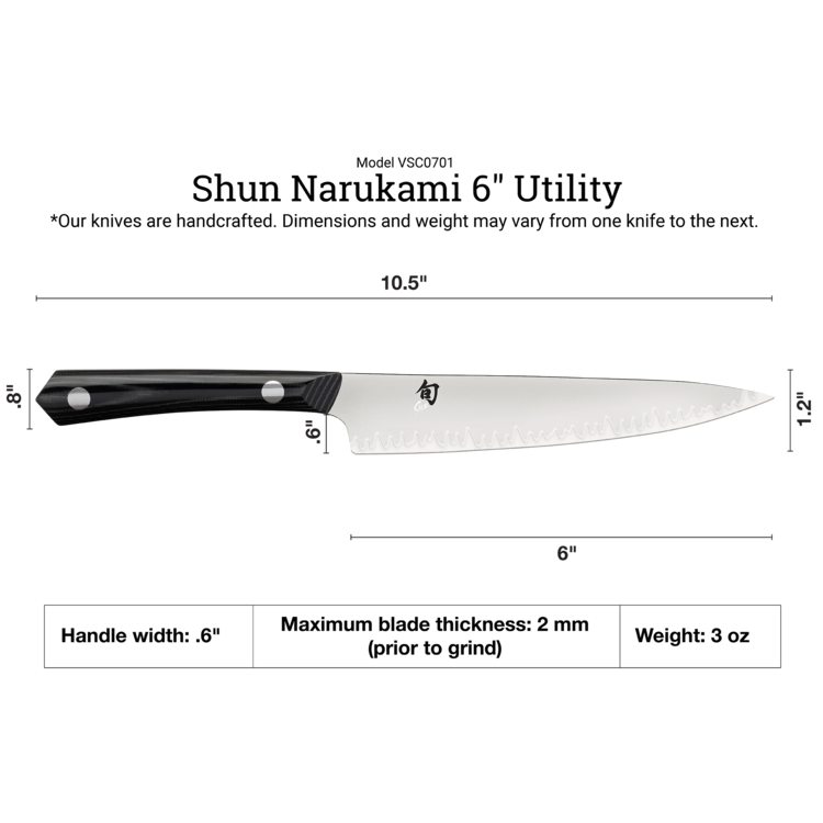 Shun Cutlery Shun Narukami 6" Utility