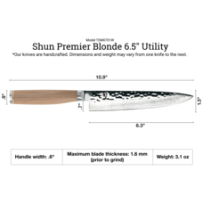 Shun Cutlery Shun Premier Blonde 6.5" Utility Knife
