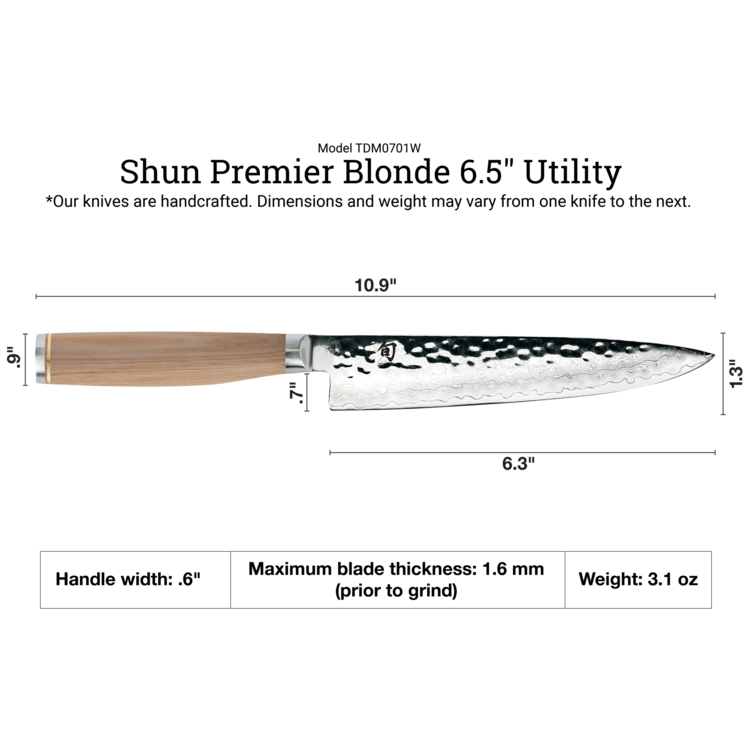 Shun Cutlery Shun Premier Blonde 6.5" Utility Knife