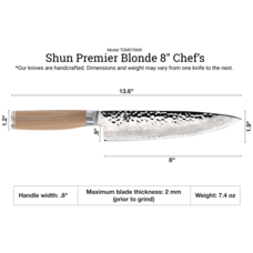 Shun Cutlery Shun Premier Blonde 8" Chef's Knife
