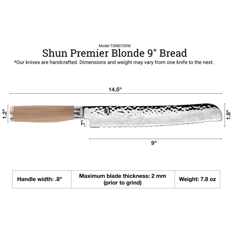 Shun Cutlery Shun Premier Blonde 9" Bread Knife