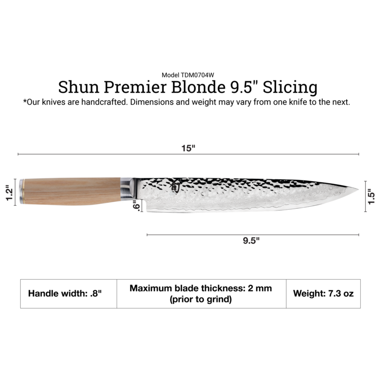 Shun Cutlery Shun Premier Blonde 9.5" Slicing Knife