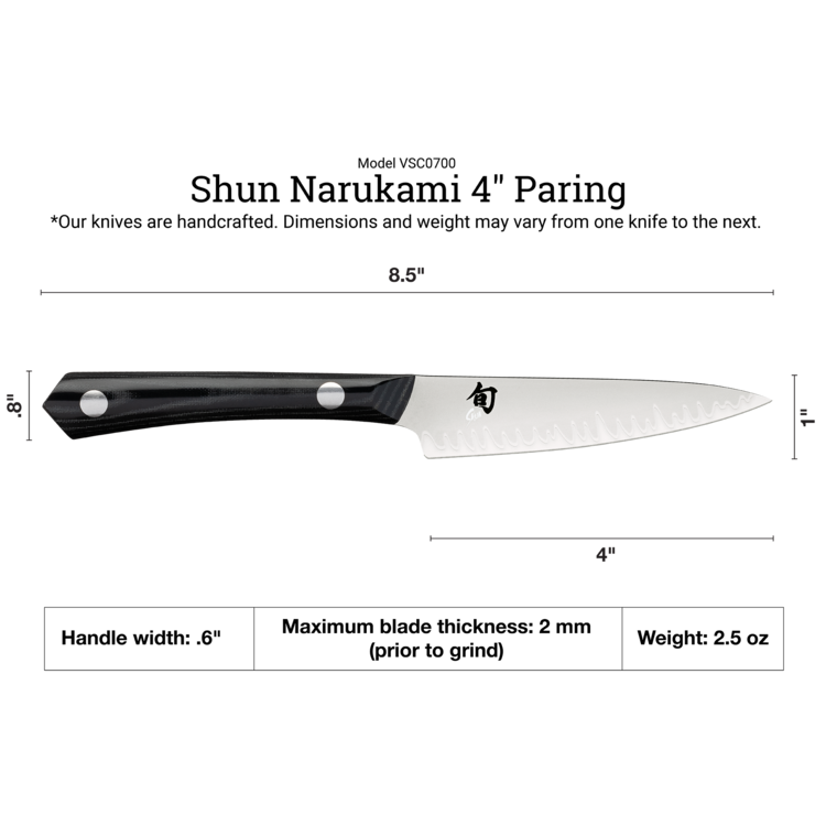 Shun Cutlery Shun Narukami 4" Paring Knife