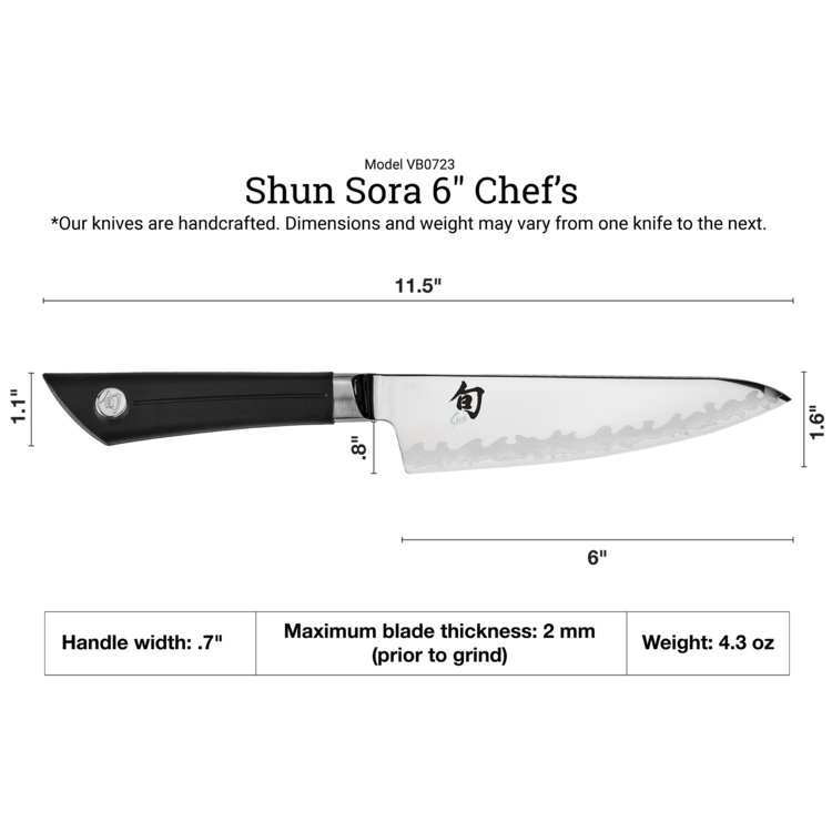 Shun Cutlery Shun Sora 6" Chef's Knife