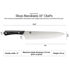 Shun Cutlery Shun Narukami 10" Chef's Knife