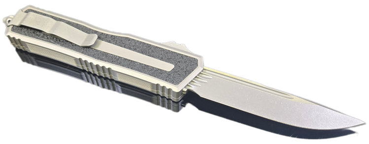 Microtech Microtech Scarab Ⅱ Gen Ⅲ Single Edge Apocalyptic Natural Clear Handle (1278-10APNC)