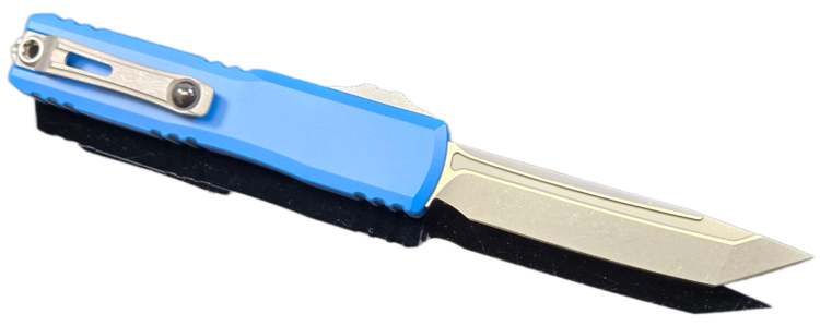 Microtech Ultratech Gen Ⅲ ZBP Apocalyptic Tanto Edge Blue Handle