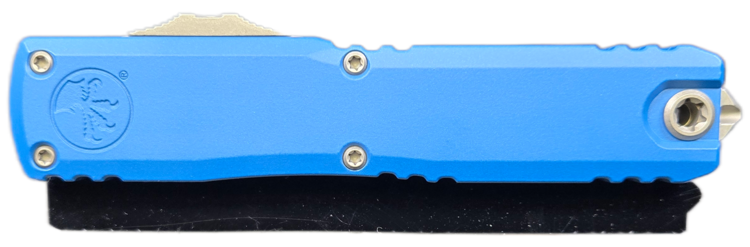 Microtech Ultratech Gen Ⅲ ZBP Apocalyptic Tanto Edge Blue Handle