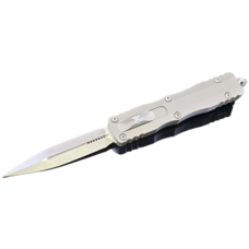 Microtech Microtech Dirac Delta Apocalyptic Standard Blade Natural Clear Handle (227-11APNC)