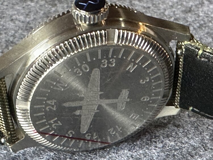 Mitchel Timepieces Raider Vintage pilot style watch , White dial