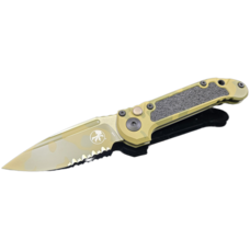 Microtech Microtech L.U.D.T Gen Ⅲ Signature Series Bazooka Camo Partial Serrated (1135-2BOCS-Z4)