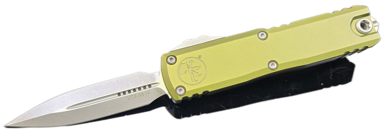 Microtech Microtech UTX-85 Gen Ⅳ Double Edge Apoc. OD Green Handle (12324-10APOD)