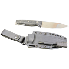 White River White River Ursus 45, Black Burlap Micarta (WRUR45-BBL)