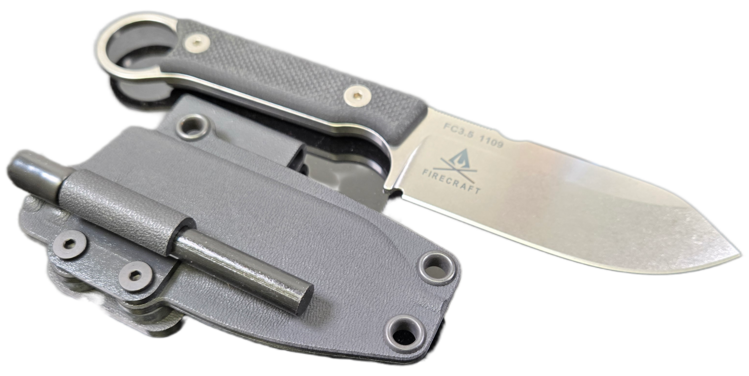 White River White River Firecraft 3.5 Pro, Black Textured G10, Magnacut Steel