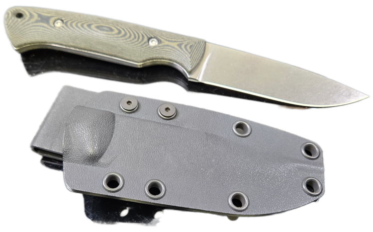 White River White River Hunter, Black & O.D. Linen Micarta, Magnacut Steel (WRHNT-LBO-MAG)