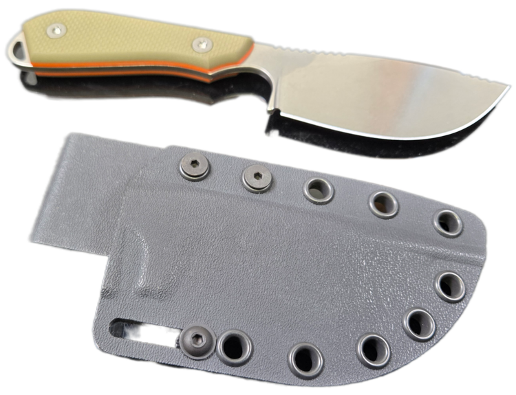 White River White River M1 Skinner, Green / Orange Textured G10 (WRM1-SKN-TGO)