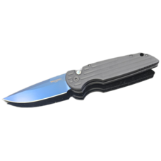 Pro-Tech Pro-Tech Tactical Response 3 Black Handle W/ Grooves Magnacut Sapphire Blue Blade