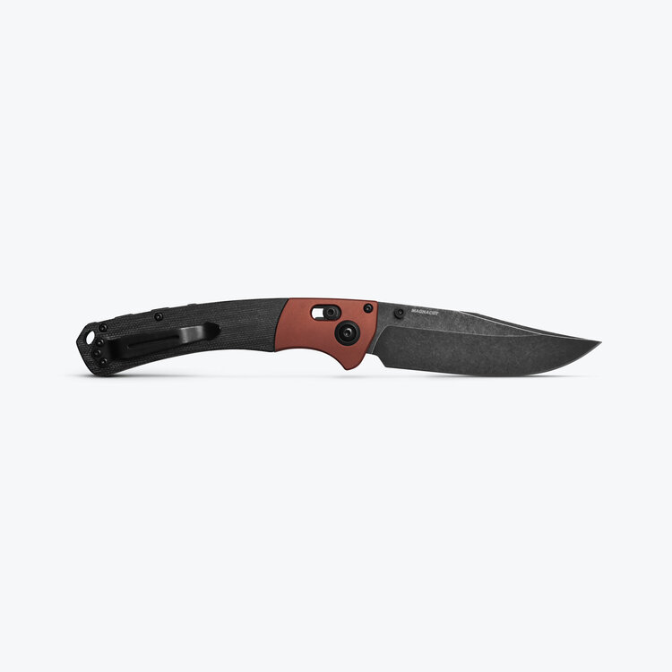 Benchmade Benchmade Crooked River Blackwash DLC Blade Burnt Copper & Black Micarta Handle (15080BK-04)