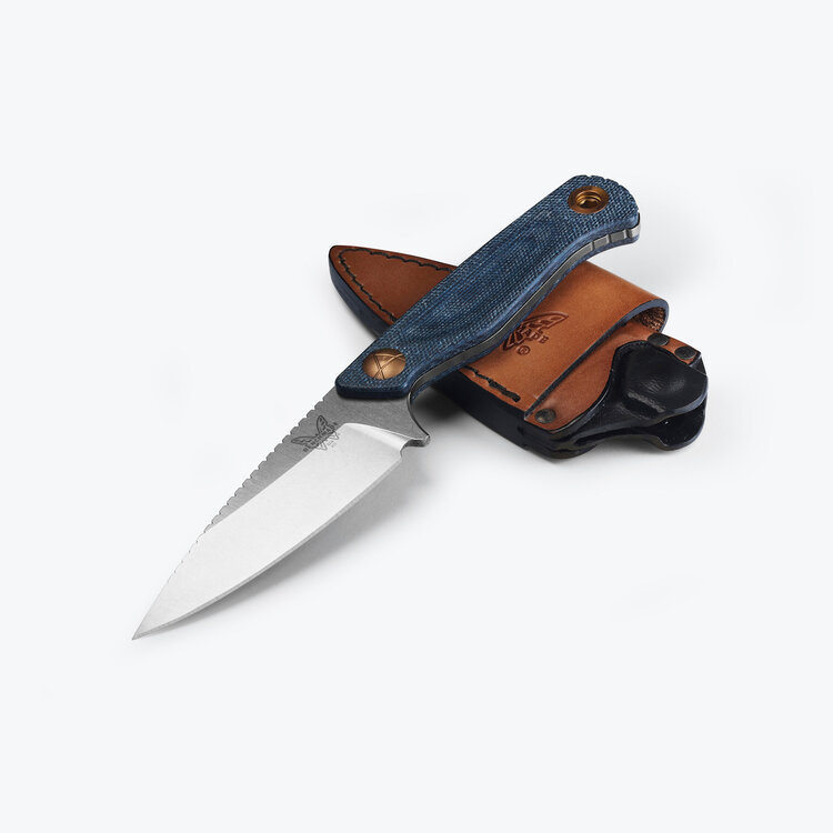 Benchmade Benchmade Dacian Satin Magnacut Blade Blue Denim Handles (203-04)