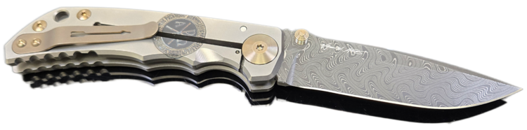 Spartan Blades Spartan Blades Spartan Harsey Folder S.E. Crusaform W/ Chad Nicholas Damascus Blade