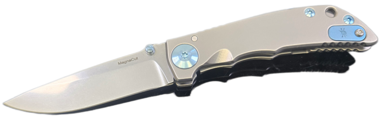 Spartan Blades Spartan Blades Spartan Harsey Folder Stonewash Blade Satin Frame Blue Ano Hw