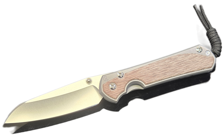 Chris Reeve Knives Chris Reeve Large Sebenza 31 Insingo Blade Natural Canvas Micarta Glass Blasted Handle (L31-1226)