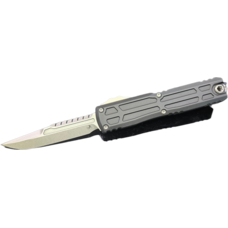 Microtech Microtech Ultratech EX-ZBP Interceptor Signature Series Stonewash Standard (1117EX-10S)