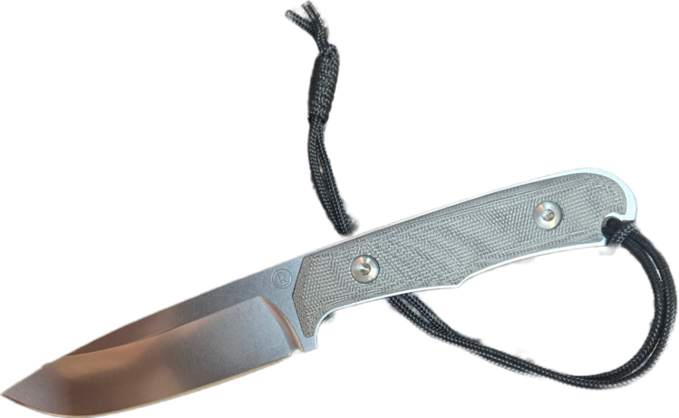 Chris Reeve Black Canvas Micarta Backpacker Drop Point (BPR-1000)