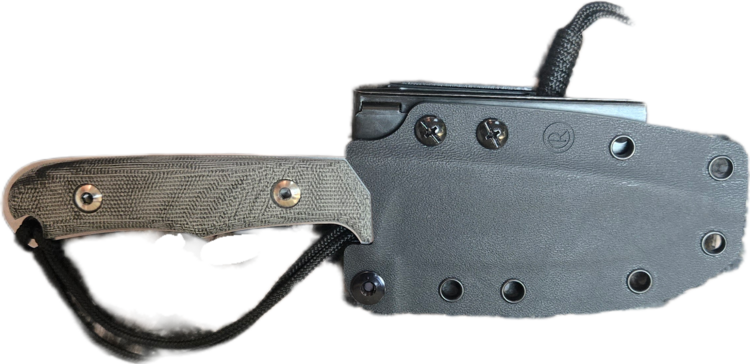 Chris Reeve Black Canvas Micarta Backpacker Drop Point (BPR-1000)
